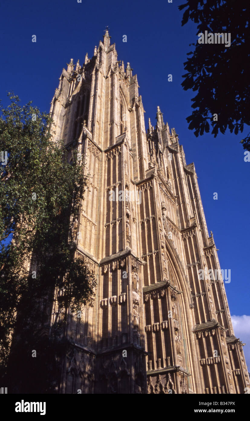 Beverley Minster, die West End Türmen, Yorkshire, England, Großbritannien Stockfoto