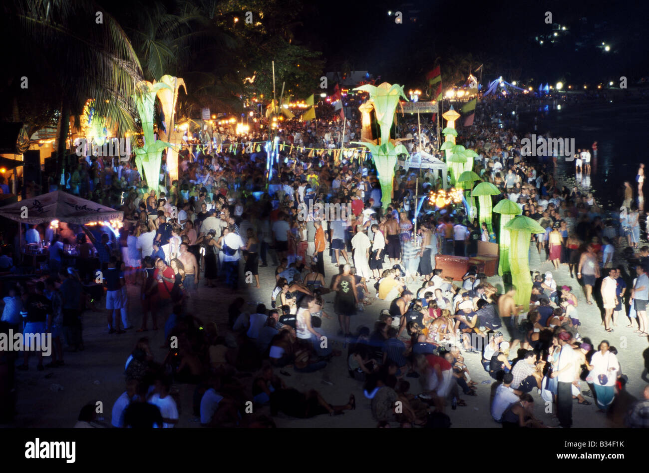 Full Moon Party Ko Pha Ngan Thailand Stockfoto