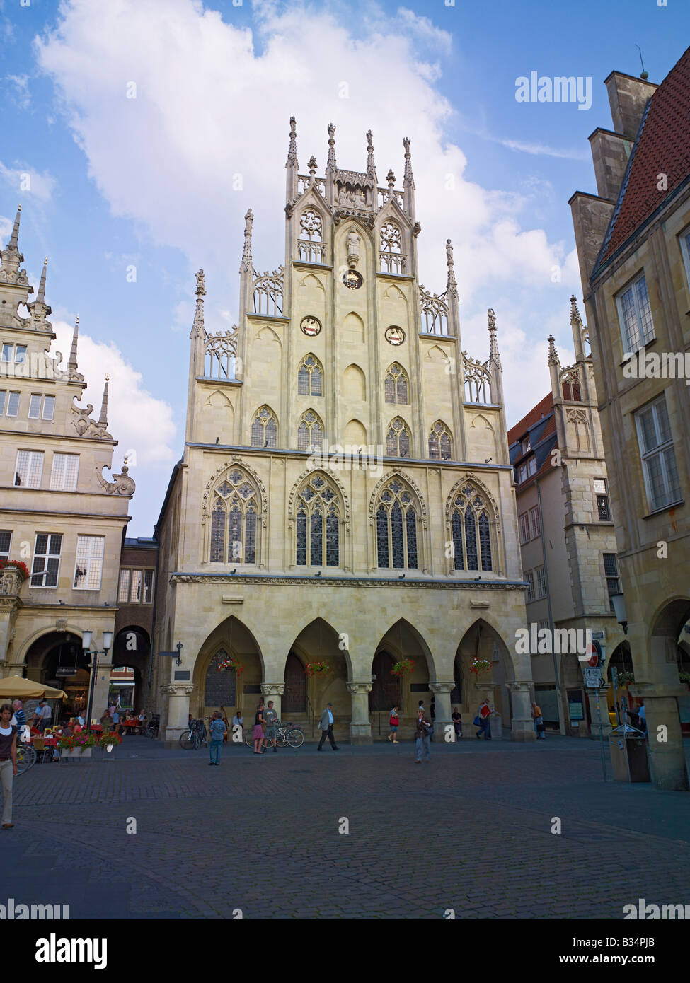 Historisches Rathaus Münster Stockfoto