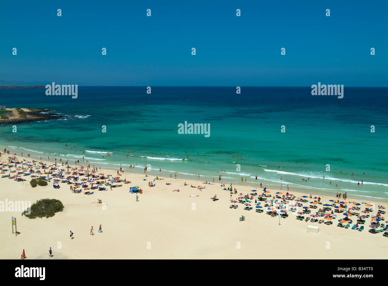 Strand von Corralejo, Fuerteventura, Kanaren, Spanien Stockfoto