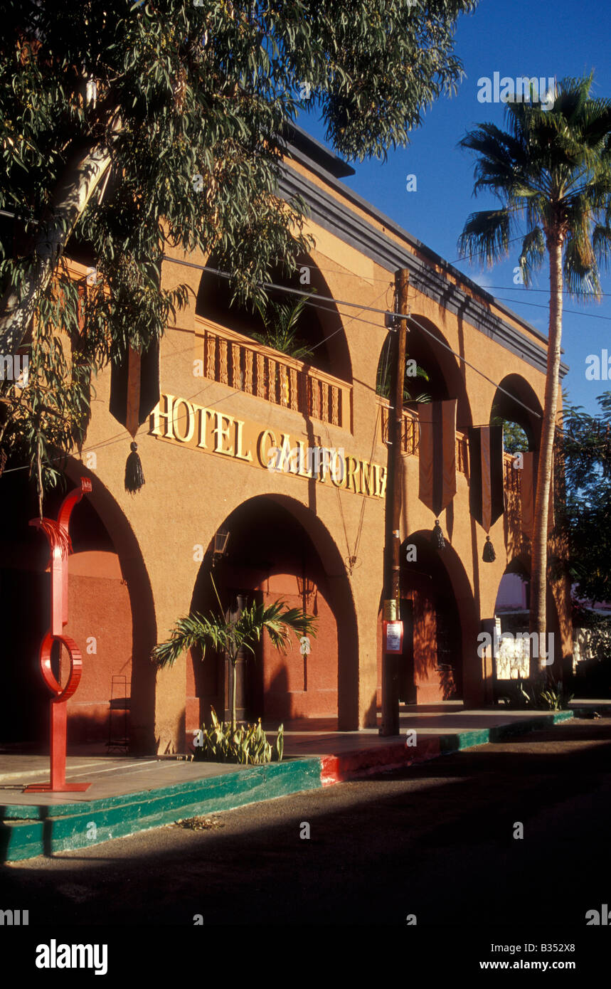 Das Hotel California in Todos Santos, Baja California Sur, Mexiko Stockfoto