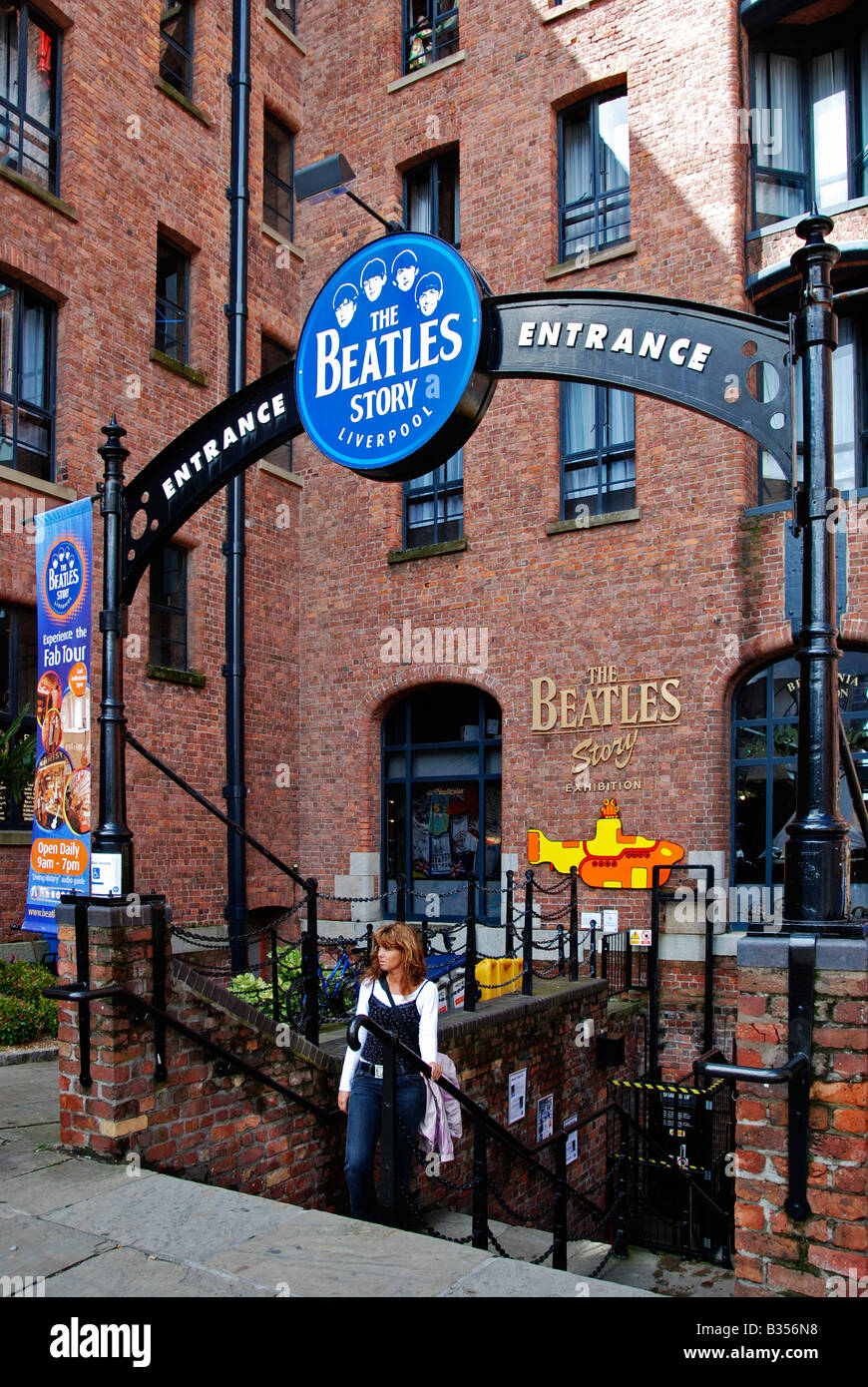 die "Beatles Story" Museum am "Albert Dock" in Liverpool, England, Vereinigtes Königreich Stockfoto