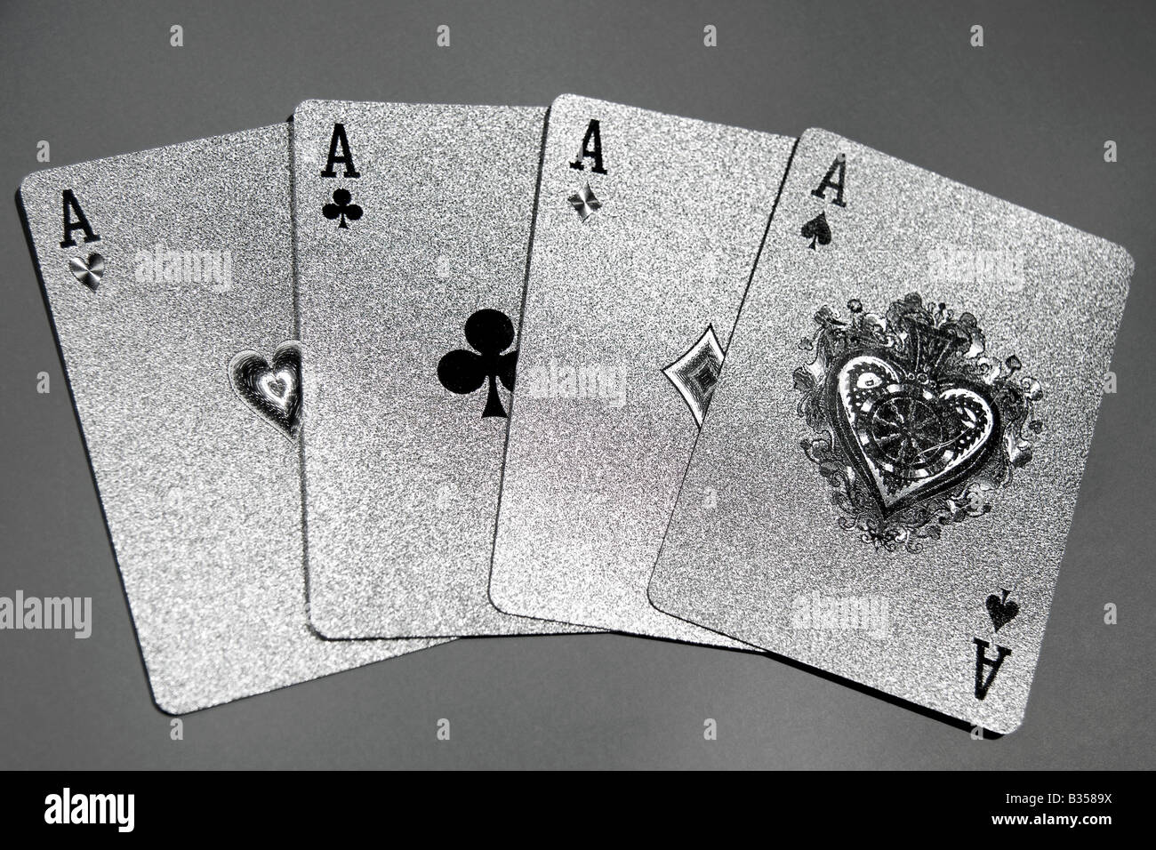 Poker-Asse Stockfoto