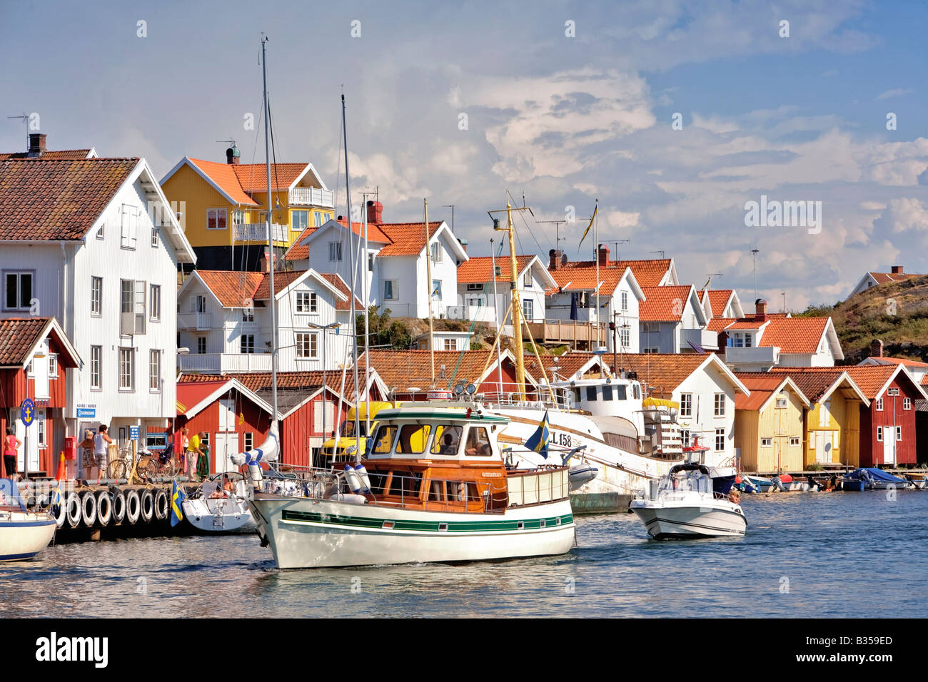 WESTKÜSTE SCHWEDEN BOHUSLAN GRUNGSUND Stockfoto