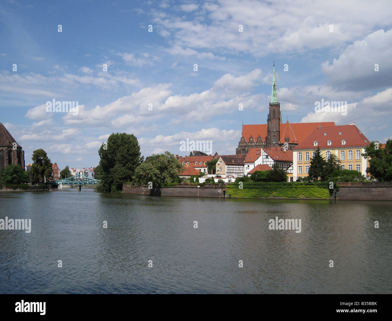 Ostrow Tumski in Wroclaw, Wroclaw, Breslau Stockfoto