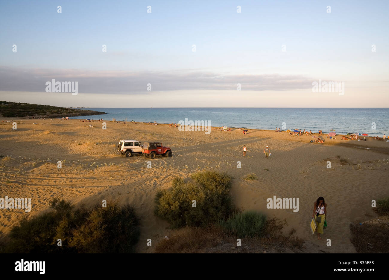 Eloro Strand Noto Marina Sizilien Italien Stockfoto