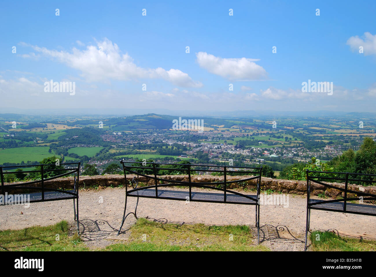 Die Kymin, Aussichtspunkt, Monmouth, Monmouthshire, Wales, Vereinigtes Königreich Stockfoto