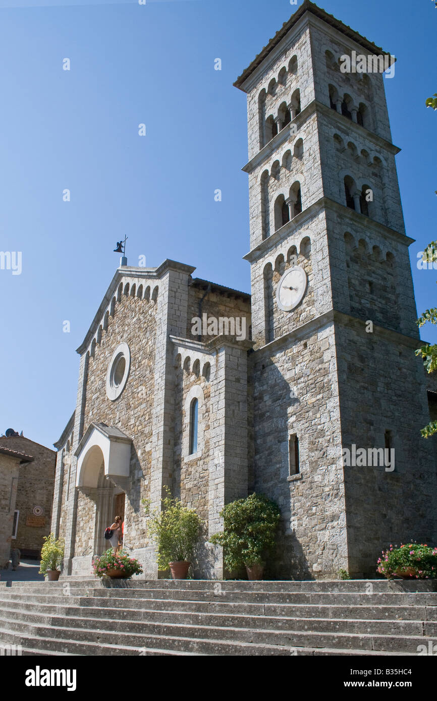 Castellina in Chianti, Toskana, Italien, Europa, Wein, Chianti, Weinberge, Urlaub, Tourismus, Italien zentrale Olivenbäumen, Stockfoto