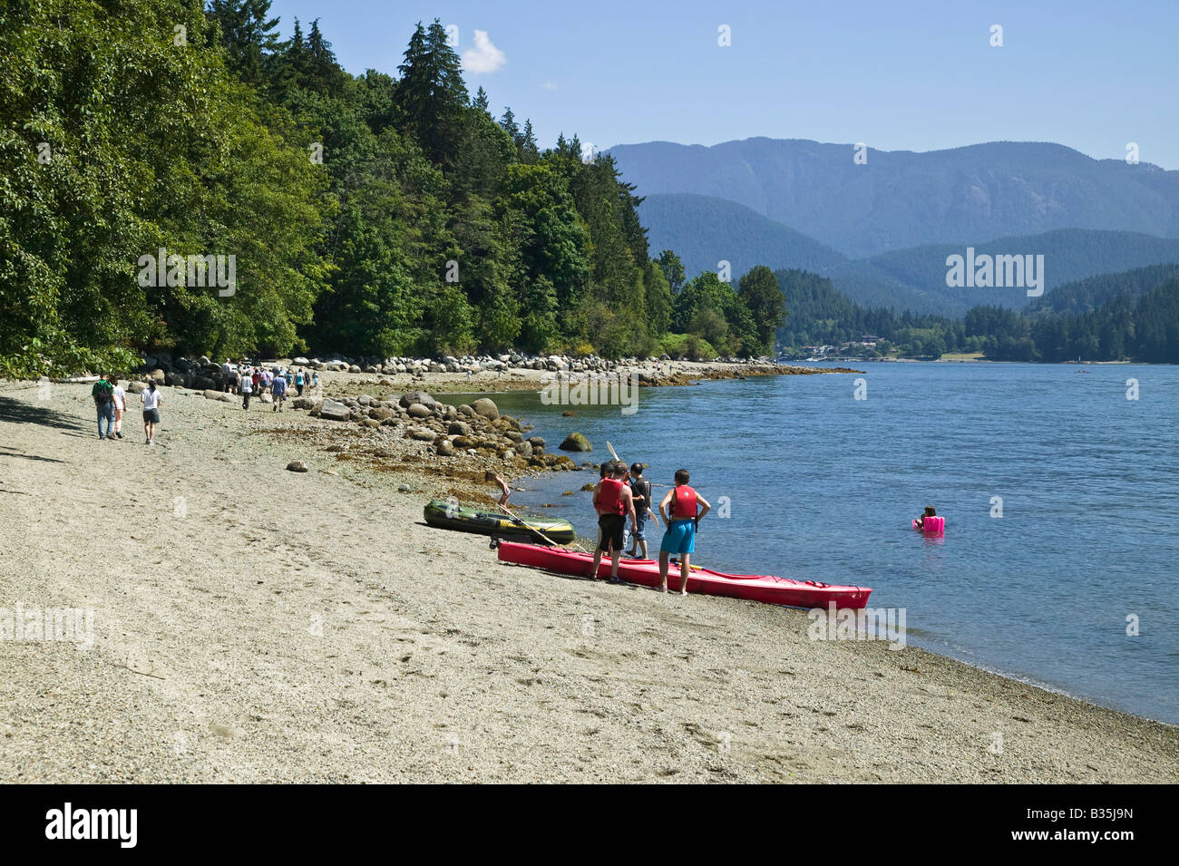 Cates Park Küste North Vancouver BC Kanada Stockfoto