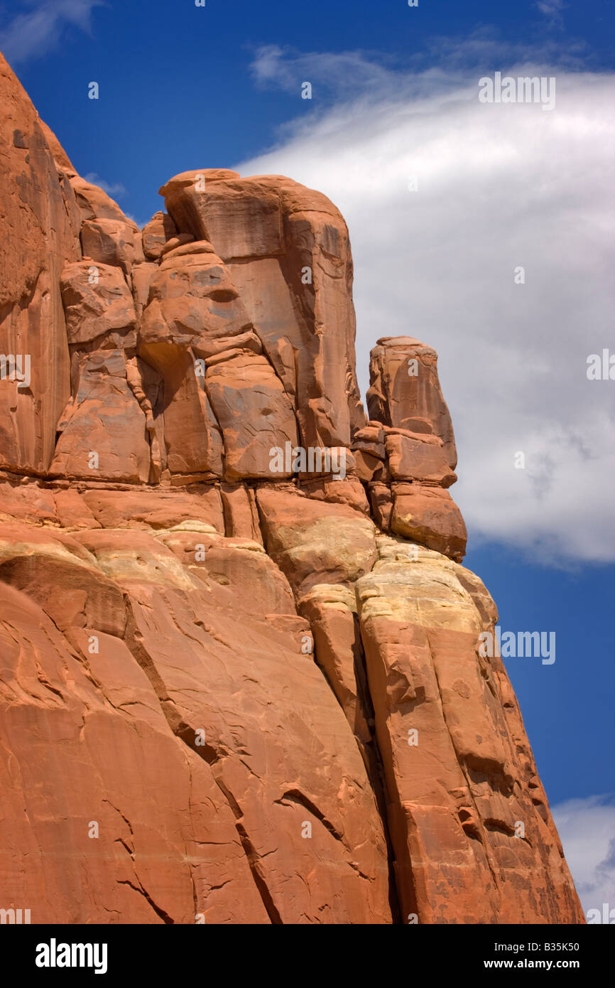 Felsformation, Arches-Nationalpark, Utah Stockfoto