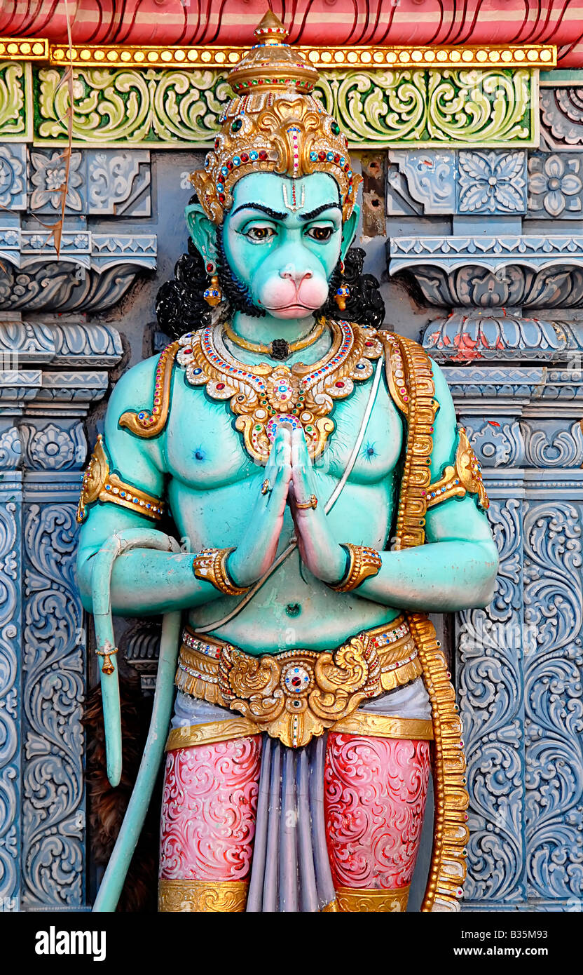 Bild von Hanumat auch bekannt als Anjaneya Sohn von Anjana ist eines der beliebtesten Vorstellungen von Gott im Hinduismus Stockfoto Bild von Hanumat auch bekannt als Anjaneya Sohn von Anjana ist eines der beliebtesten Vorstellungen von Gott im Hinduismus Stockfoto
