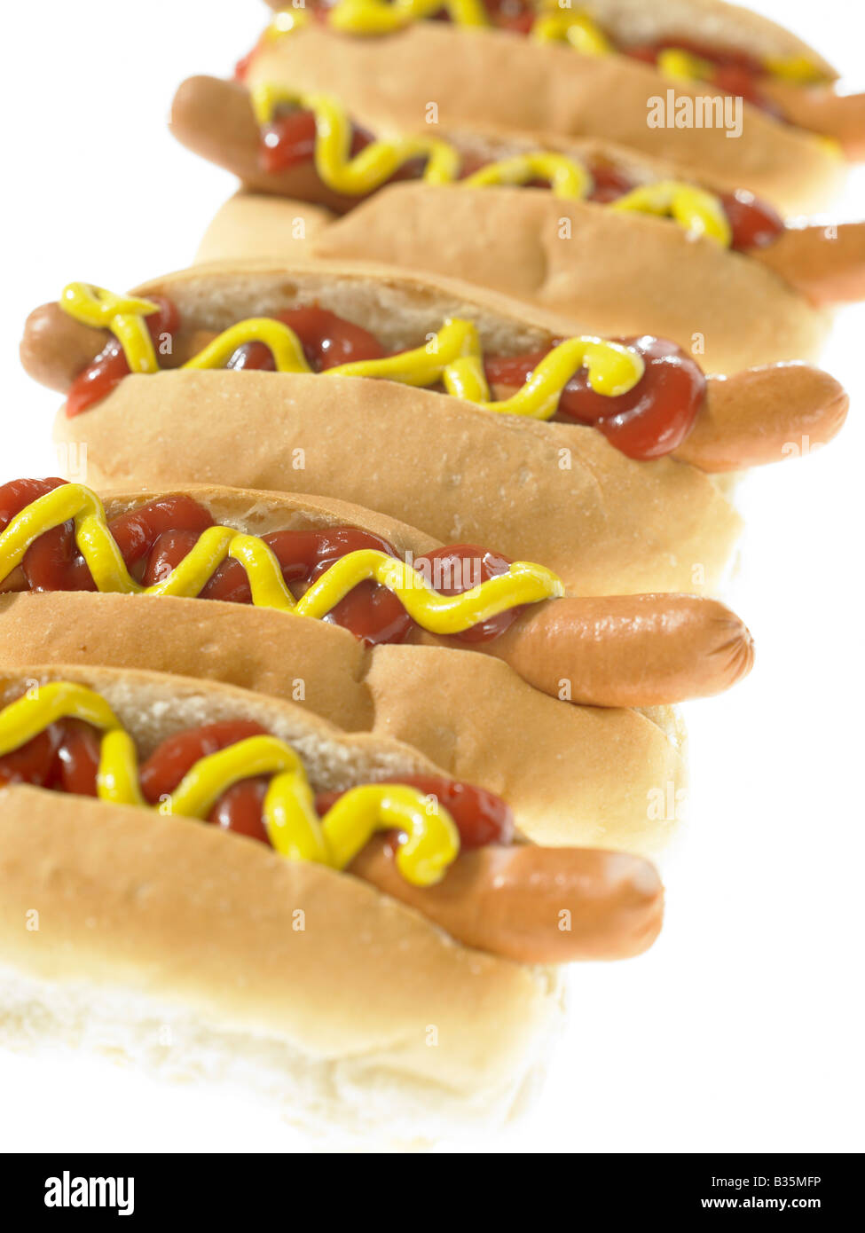 Essen - Hot Dogs Stockfoto