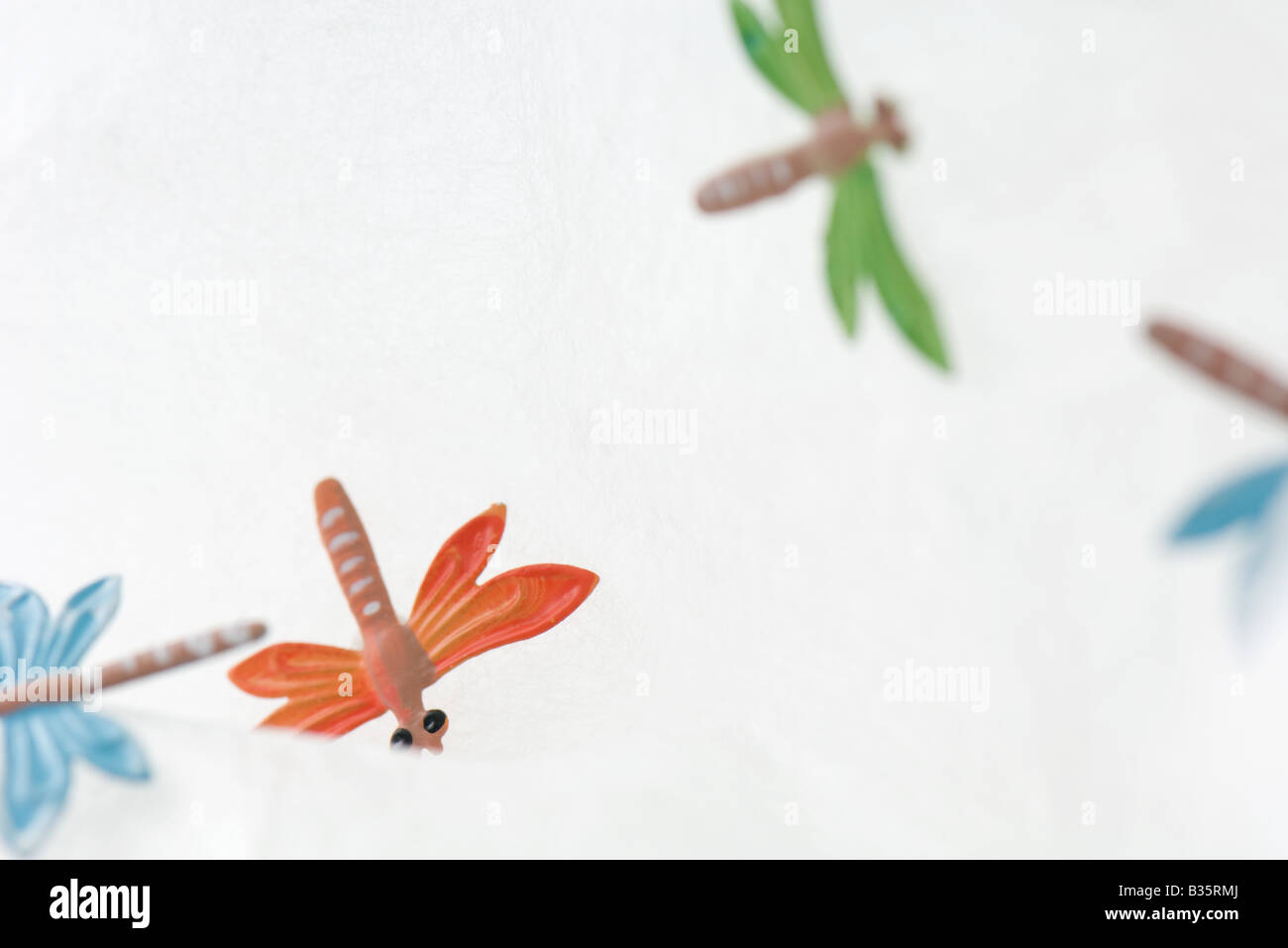 Buntes Spielzeug Libellen, close-up Stockfoto