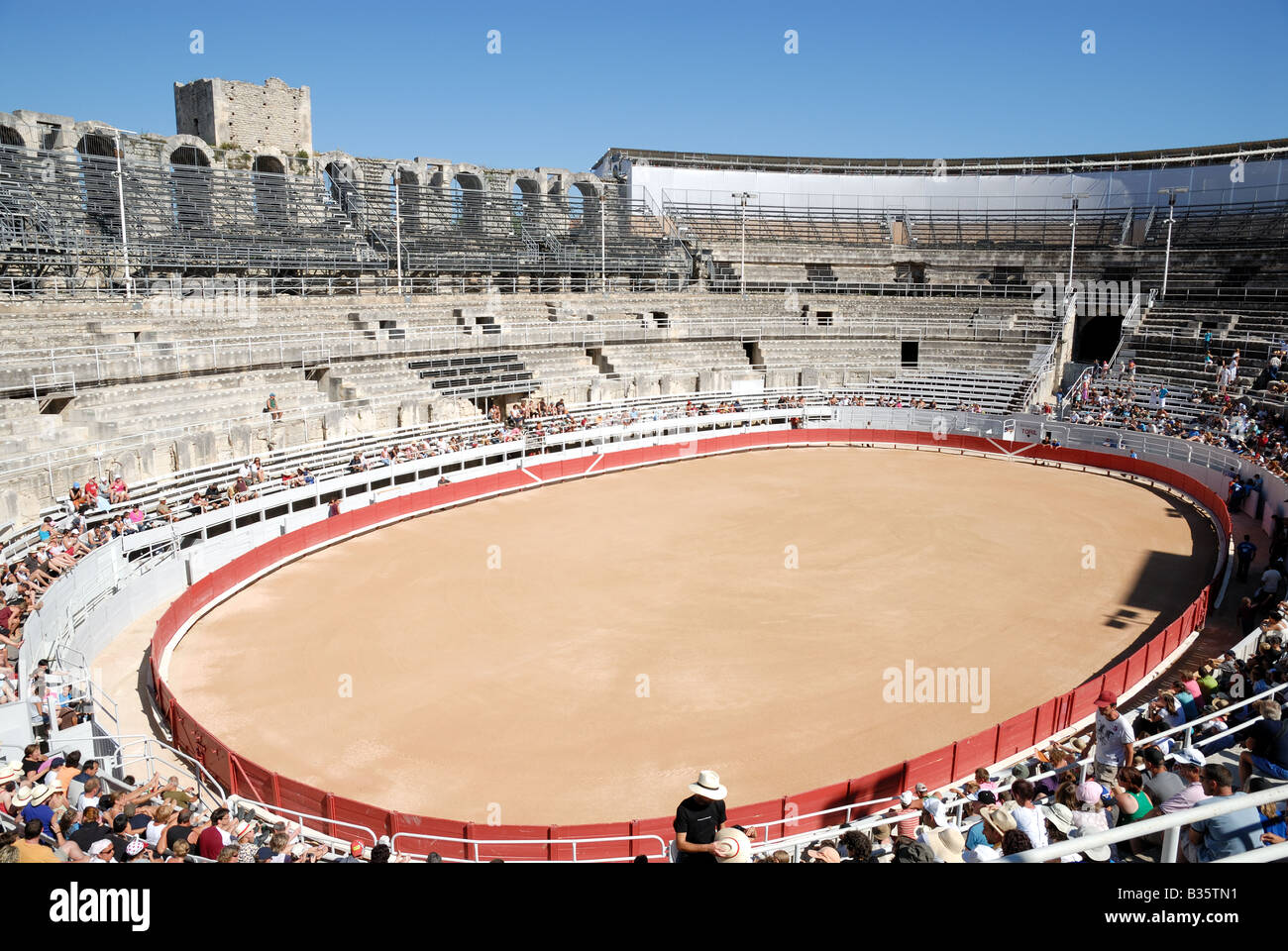 Roman Arena in Arles, Frankreich Stockfoto