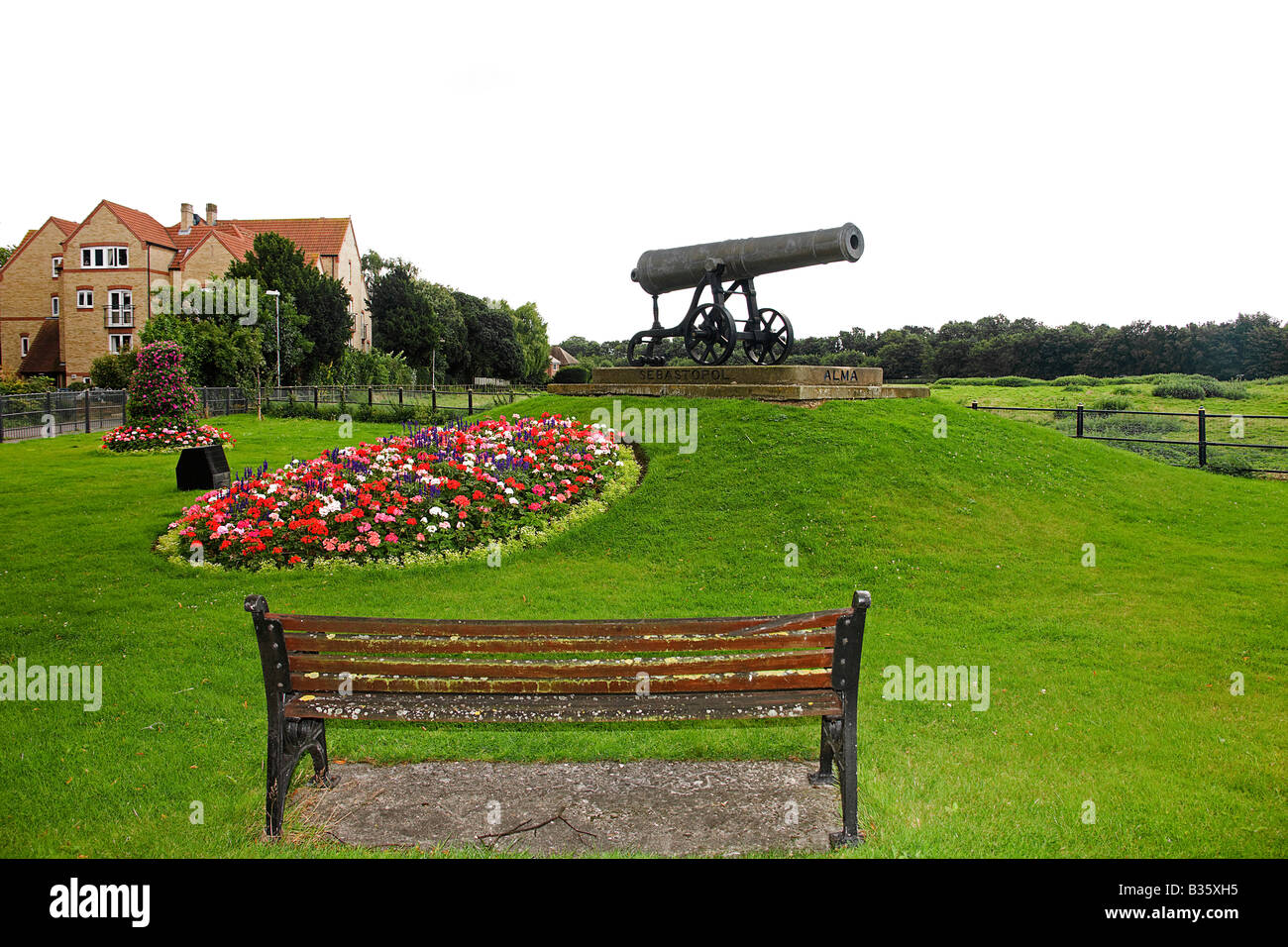 Erinnerung an die Schlacht von Sewastopol. Huntingdon. Stockfoto