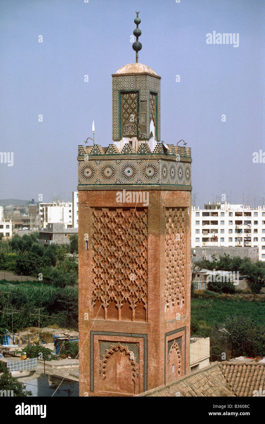 Minarett der Moschee Sidi al-Halwi, Tlemcen, Algerien Stockfoto