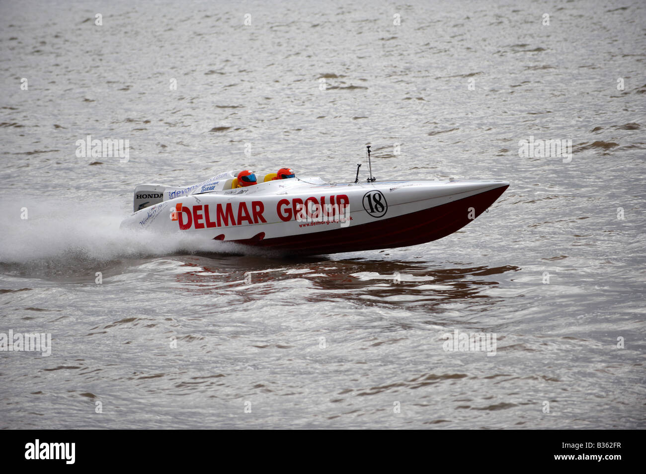 Honda Powerboat Racing Liverpool UK Stockfoto