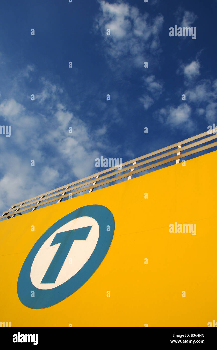 Cote D'Albatre cross Channel Fähre, Zugehörigkeit zu Transmanche Ferries Stockfoto