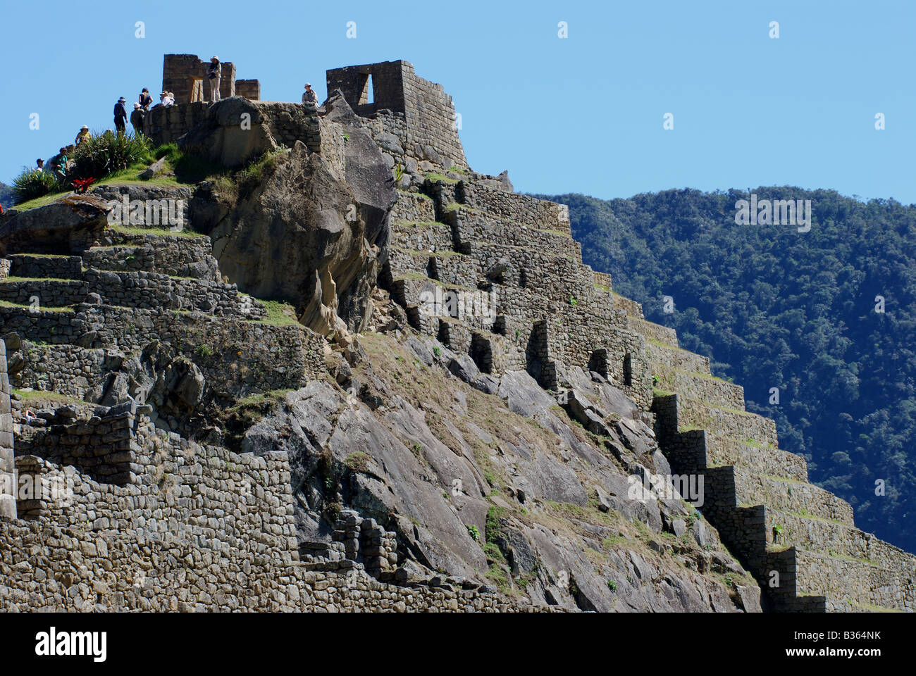 Peru, antike Ruinen, Machu Picchu, Aguas Calientes Stockfoto