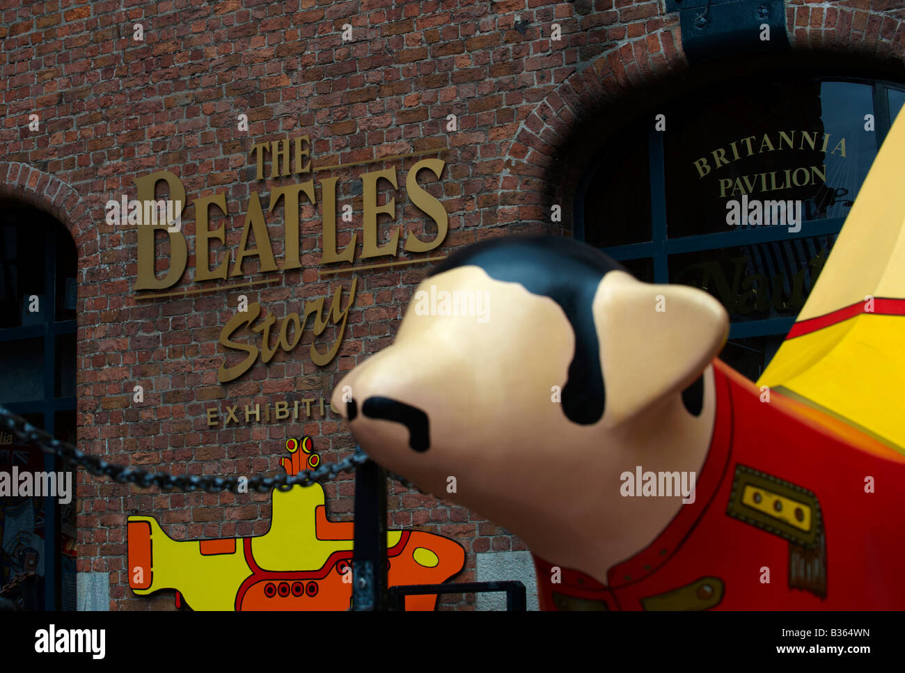 Beatles Ausstellung Albert Dock Liverpool UK Stockfoto