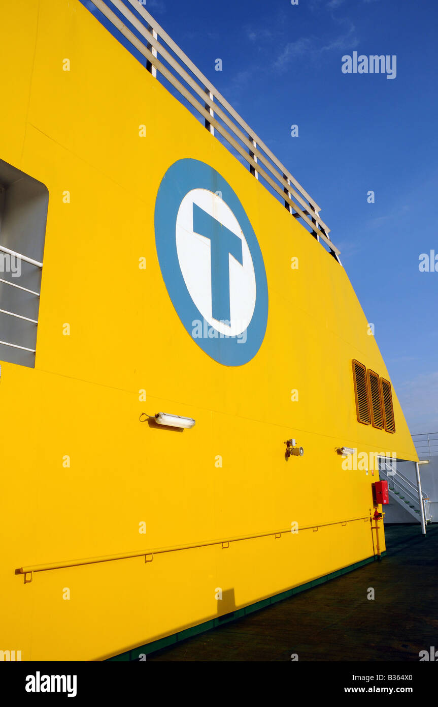 Cote D'Albatre cross Channel Fähre, Zugehörigkeit zu Transmanche Ferries Stockfoto