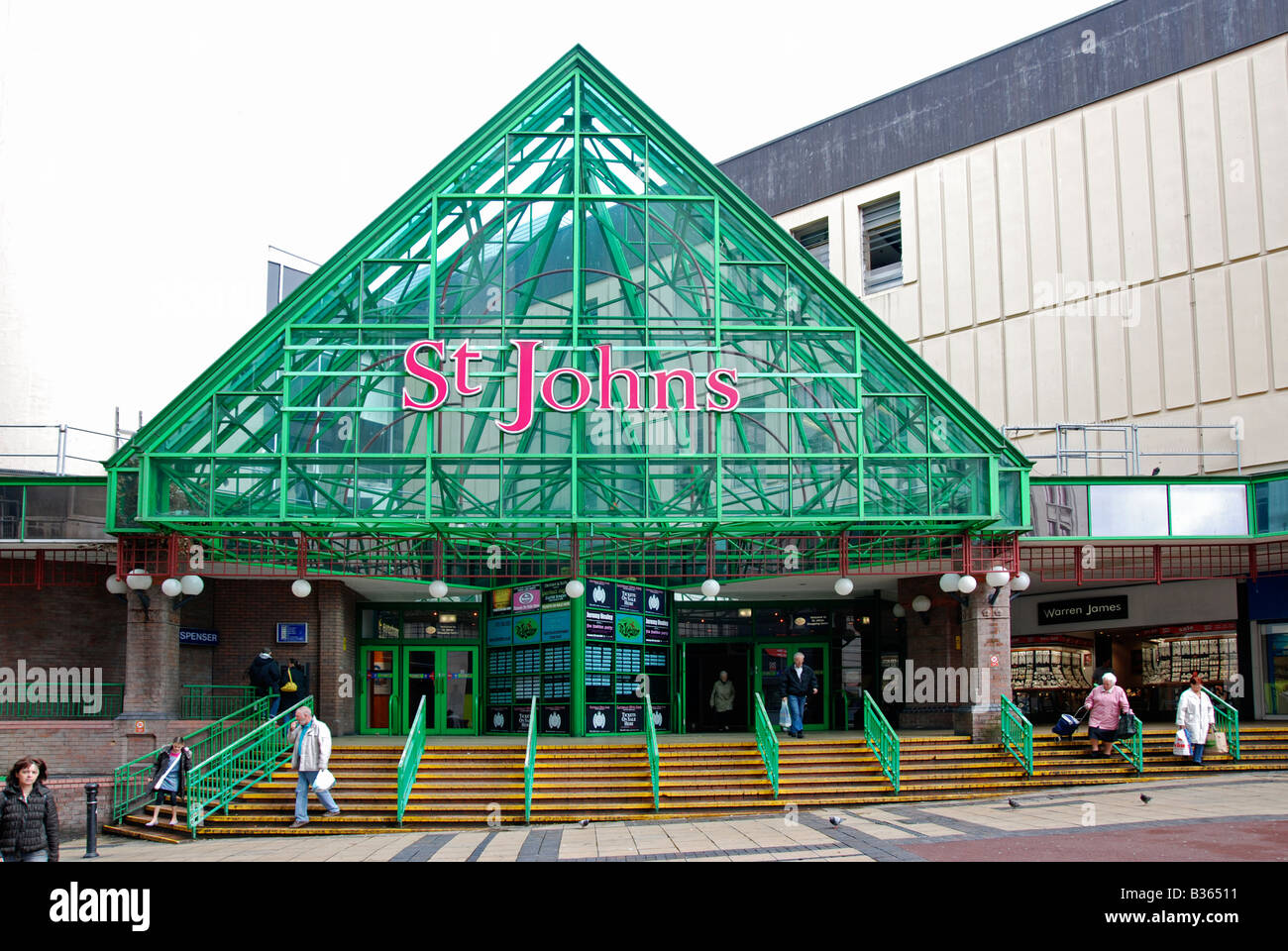 der Eingang zum st.johns-Markt in Liverpool, England, Vereinigtes Königreich Stockfoto