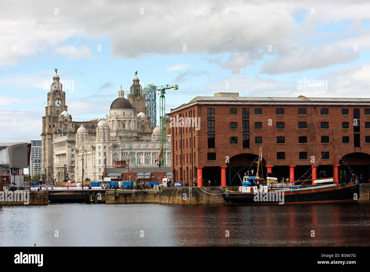 Liver Buildings Liverpool UK Stockfoto