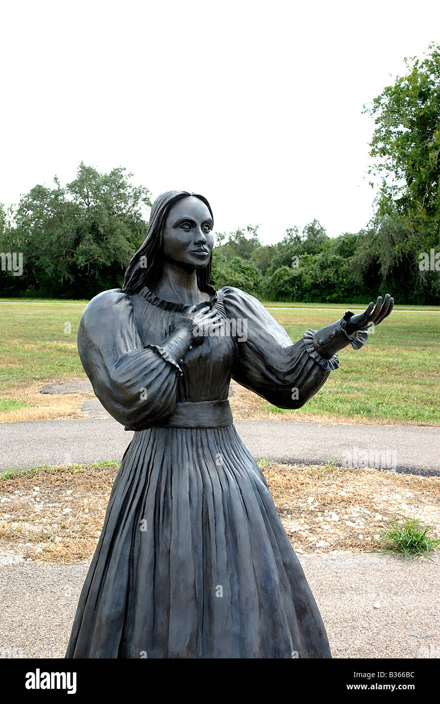 Winkel von Goliad, Francita Alavez, gespei-20-30 Texas Soldaten vor der Hinrichtung in Texas Revolution in Goliad Männer waren in Col, Stockfoto
