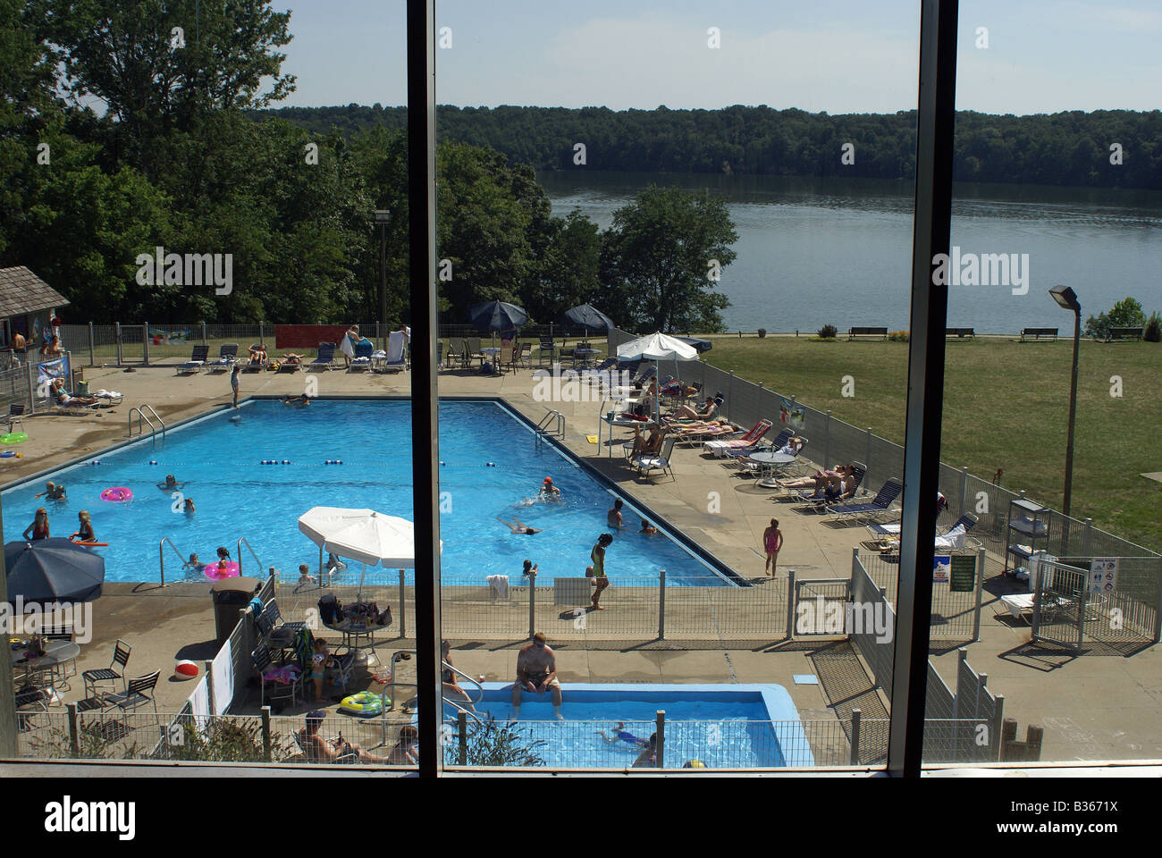 Urlaubsort Stockfoto