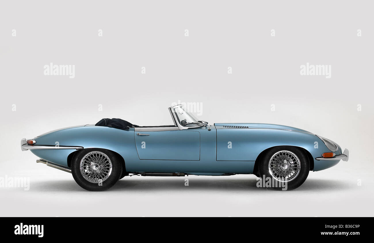 Jaguar E-Type 1973 Stockfoto