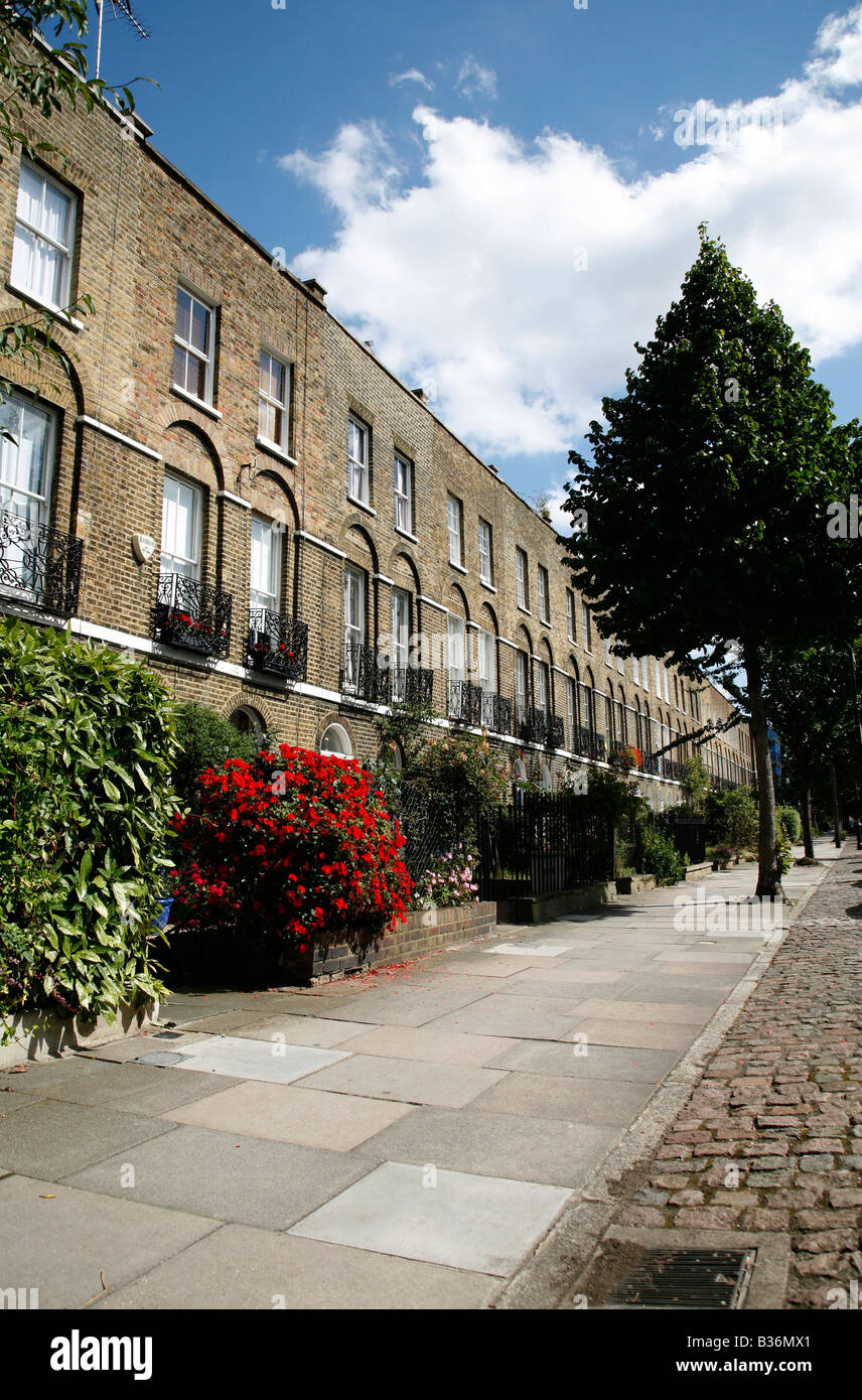 Hauptantagonist Straße in Barnsbury, London Stockfoto