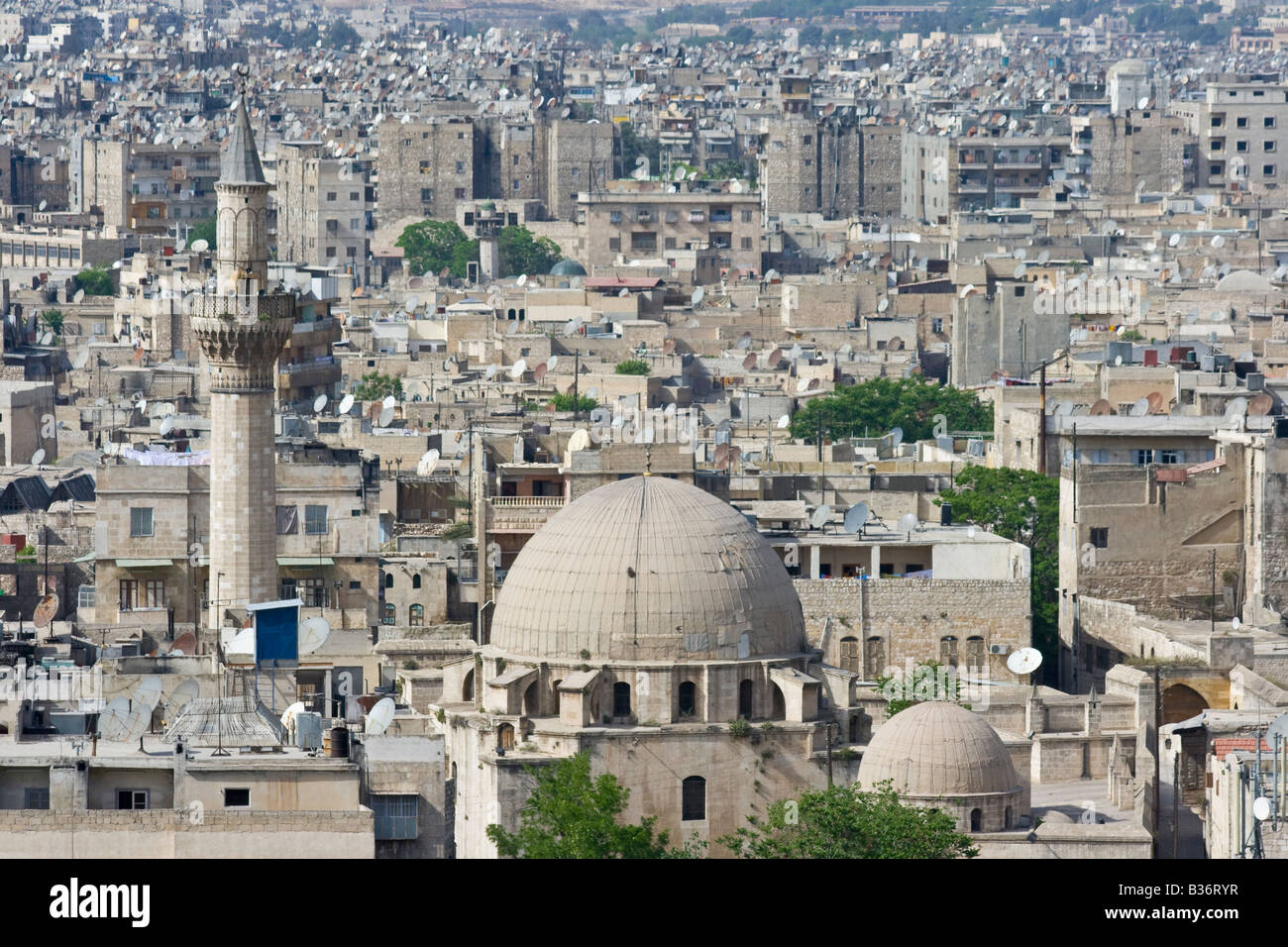 Stadtbild von Aleppo Syrien Stockfotografie - Alamy