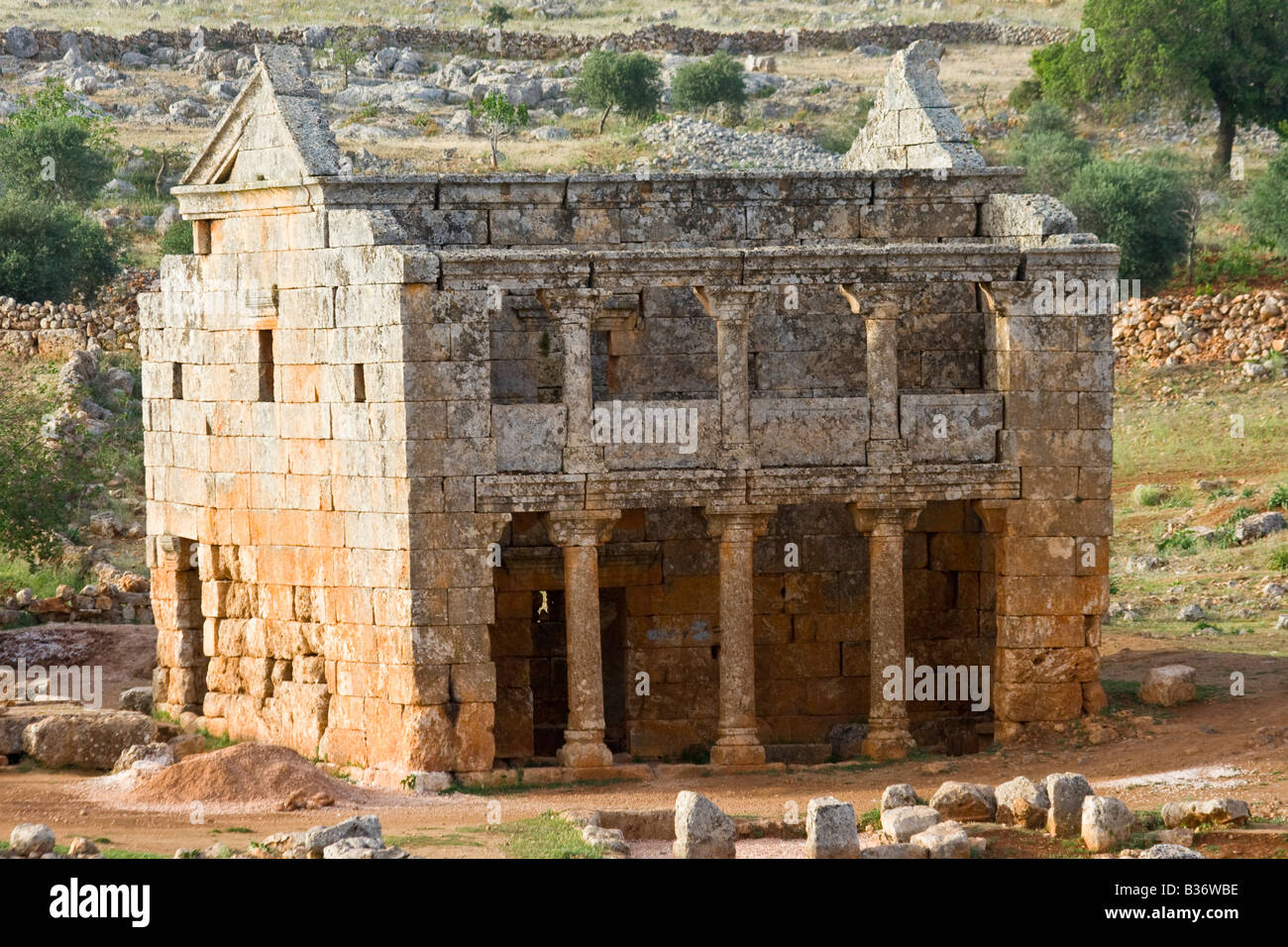 Roman Taverne am Serjilla eines der Toten Städte in Syrien Stockfoto