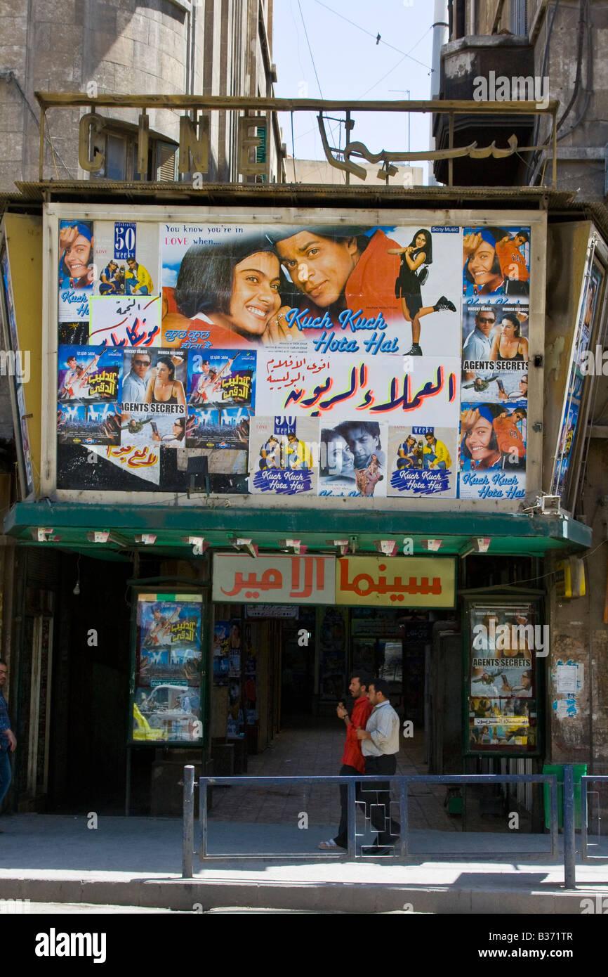 Hindi-Film in einem Kino in Aleppo Syrien angekündigt Stockfoto