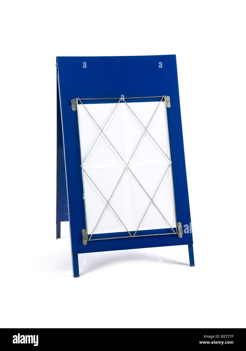 NEWS AGENTEN BANNER HEADLINE "A" BOARD MIT LEEREM PAPIER Stockfoto