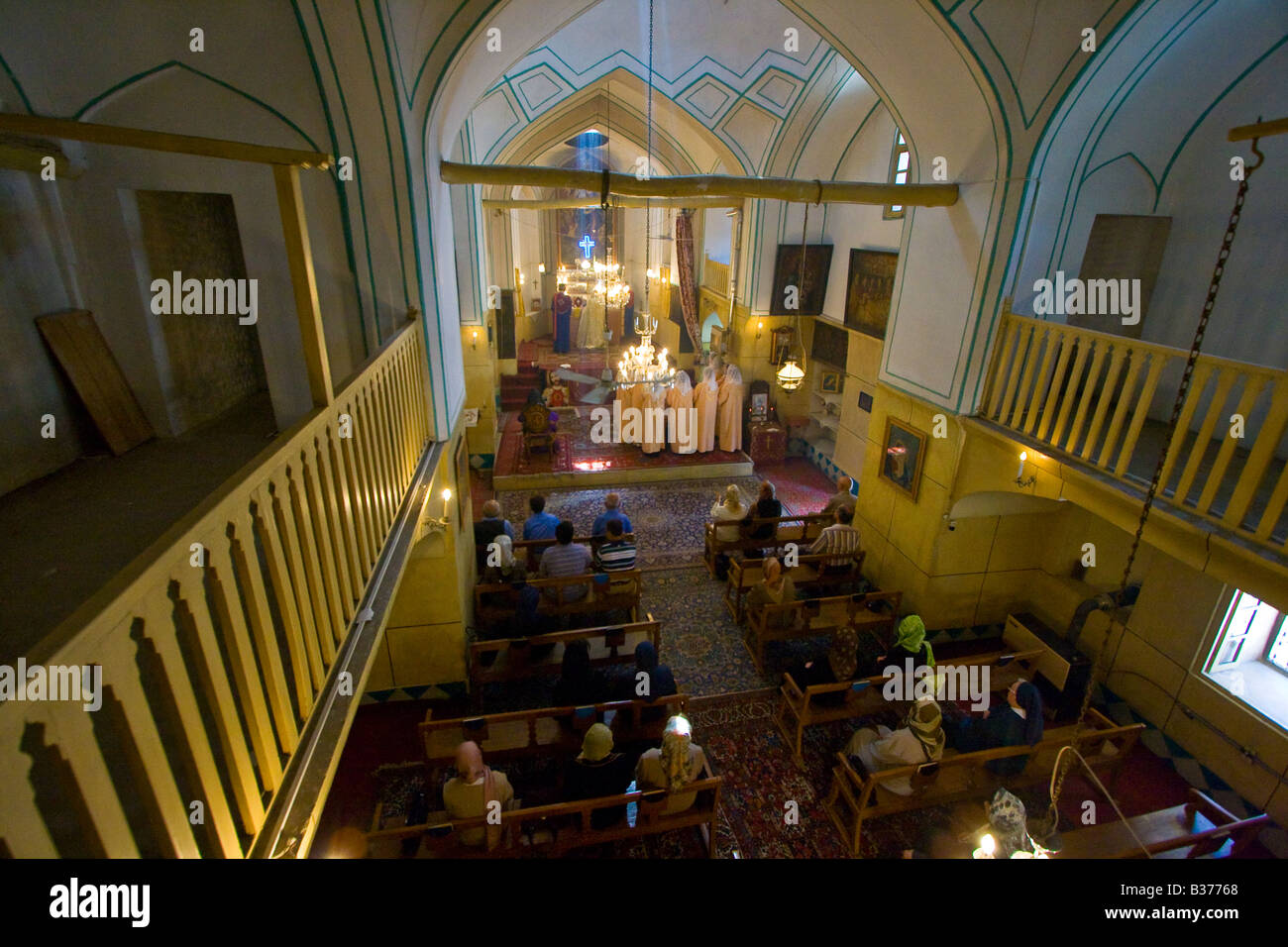 Christian Service am Heiligen Grigor armenische Kirche in Esfahan Iran Stockfoto