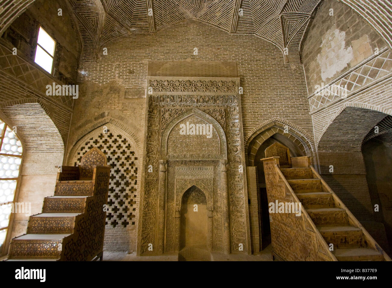 Oljeitu Mihrab am Jameh Moschee in Esfahan Iran Stockfotografie Alamy