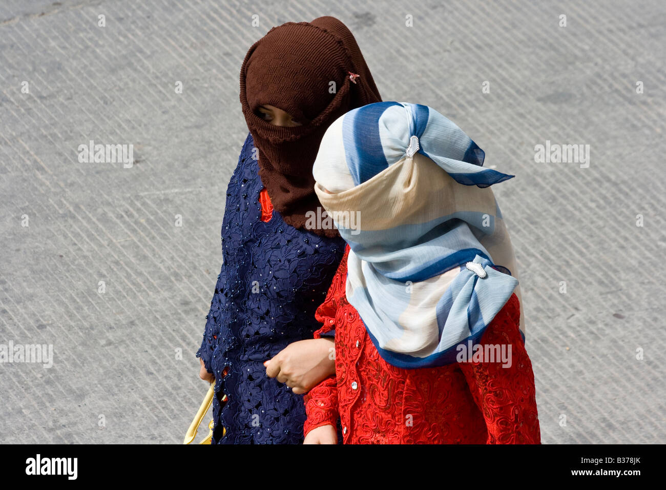 Uyghur Frauen in Kashgar in Xinjiang Provinz China Stockfoto