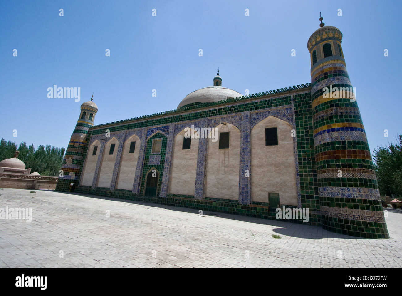 Abakh Hoja Mausoleum in Kashgar in Xinjiang Provinz China Stockfoto