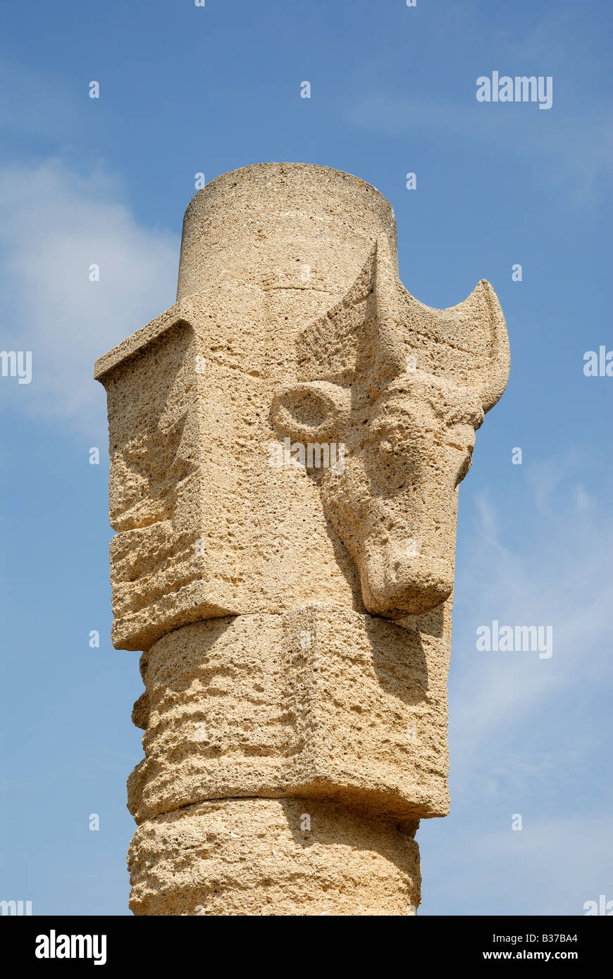 Statue in Saintes-Maries-de-la-Mer, Frankreich Stockfoto