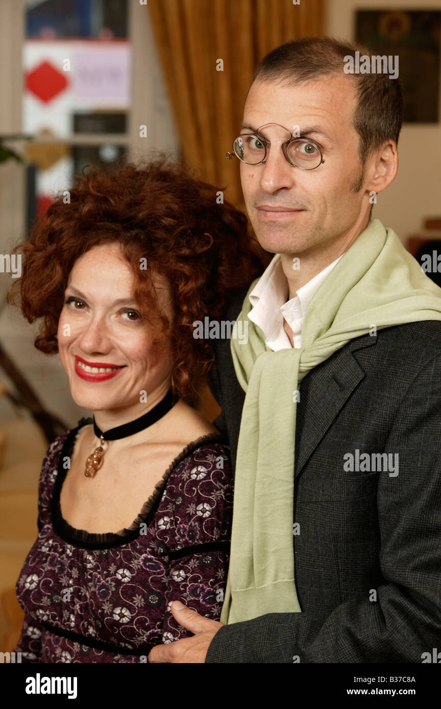 Italienische Autoren Rita Monaldi und Francesco Sorti Stockfoto
