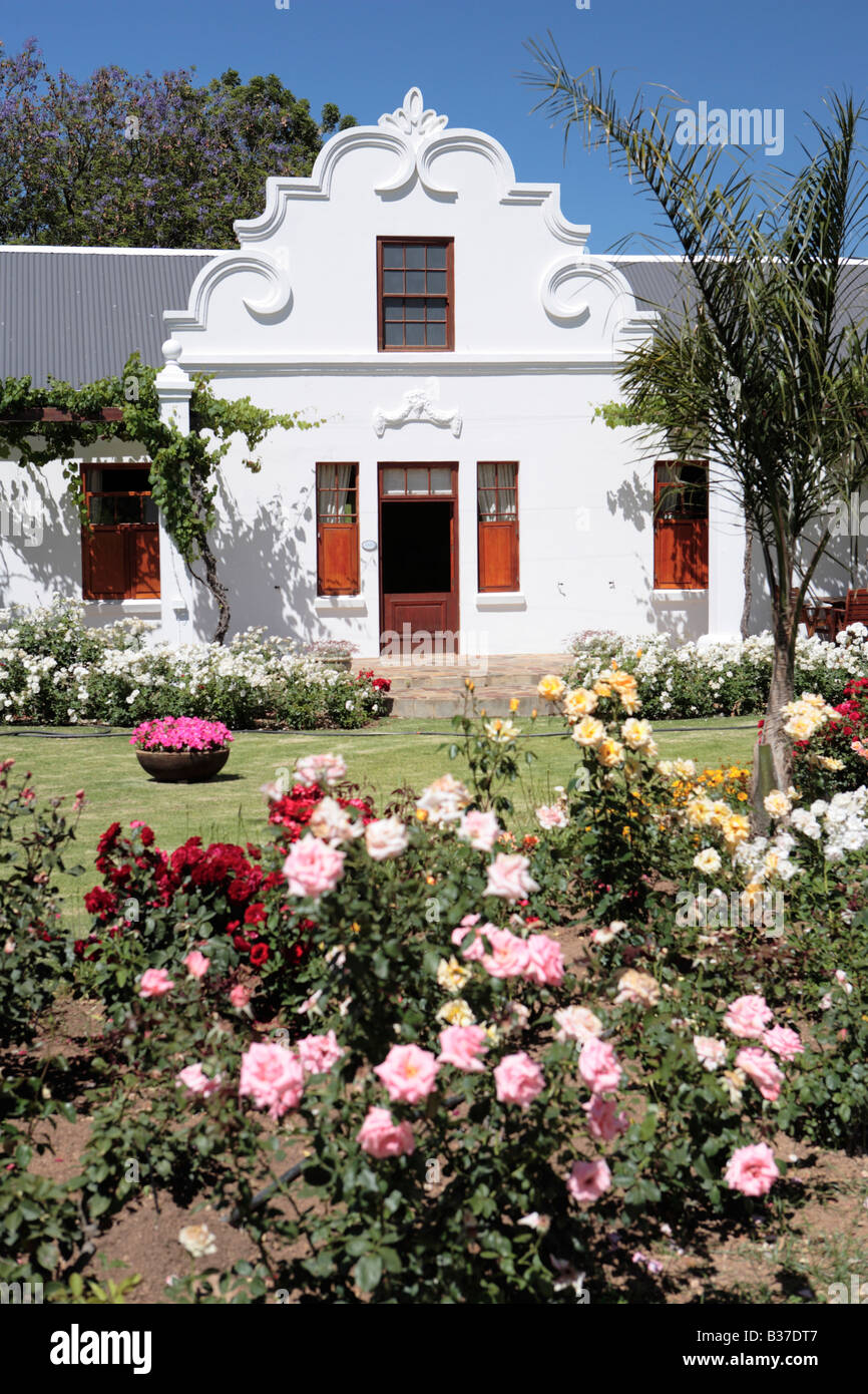 Herrenhaus in Bon Cap Weinberg in Südafrika Stockfoto