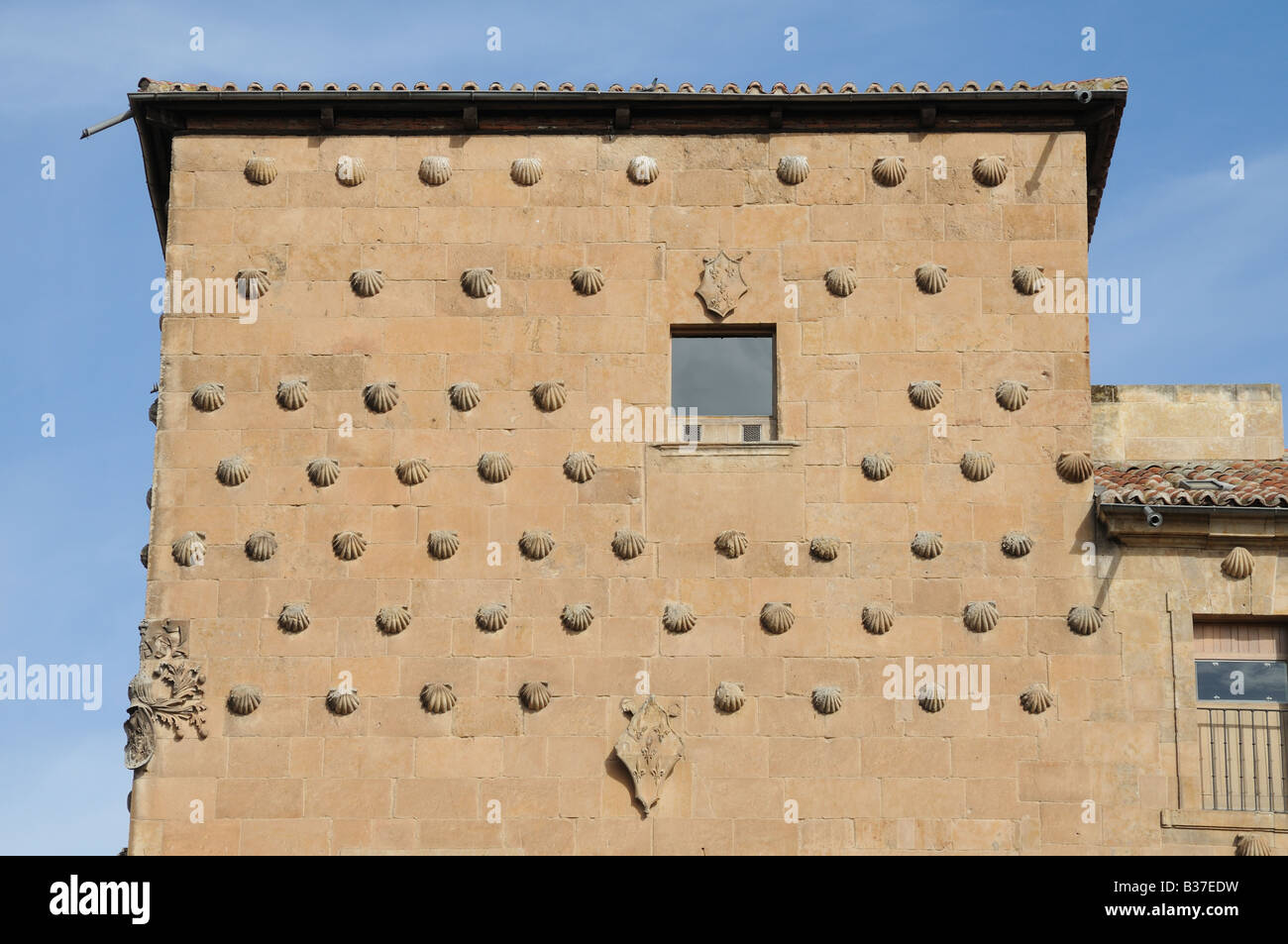 Haus der Muscheln Casa de Las Conchas Salamanca Spanien gebaut im Jahre 1514 für Königin Isabella Stockfoto