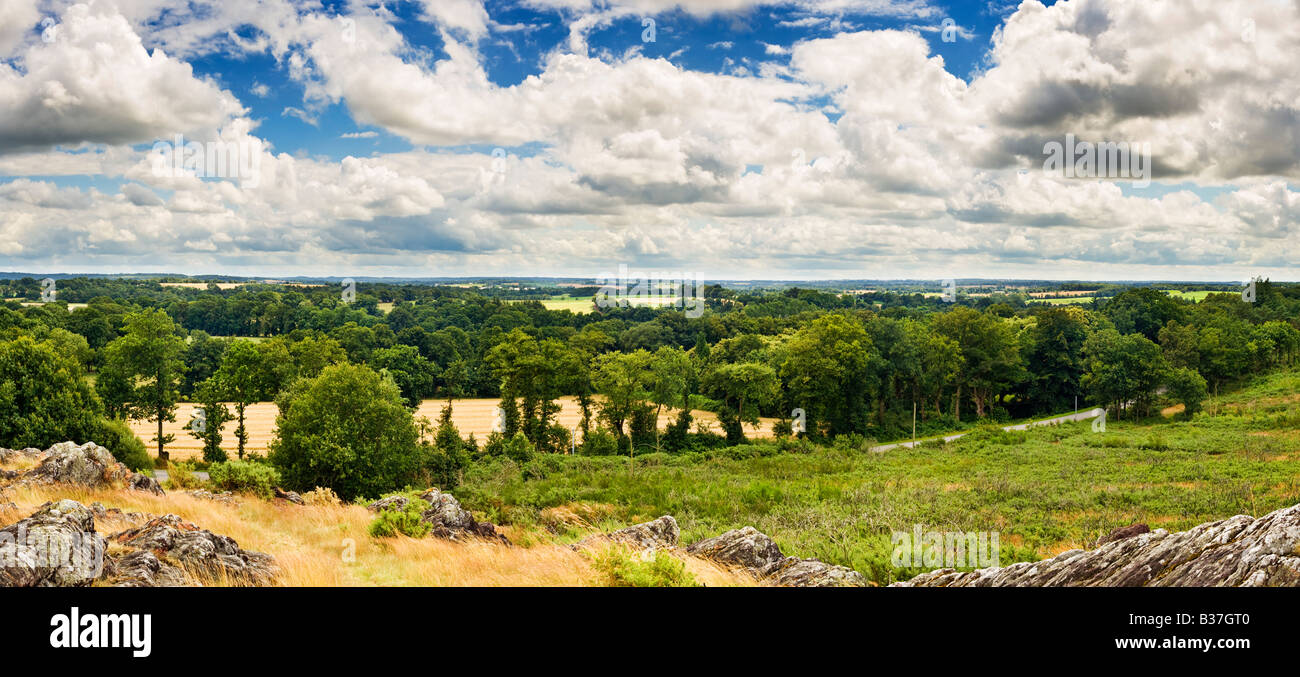 Bretagne Landscape View of the Morbihan Region, Frankreich - hochauflösende Aufnahme Stockfoto