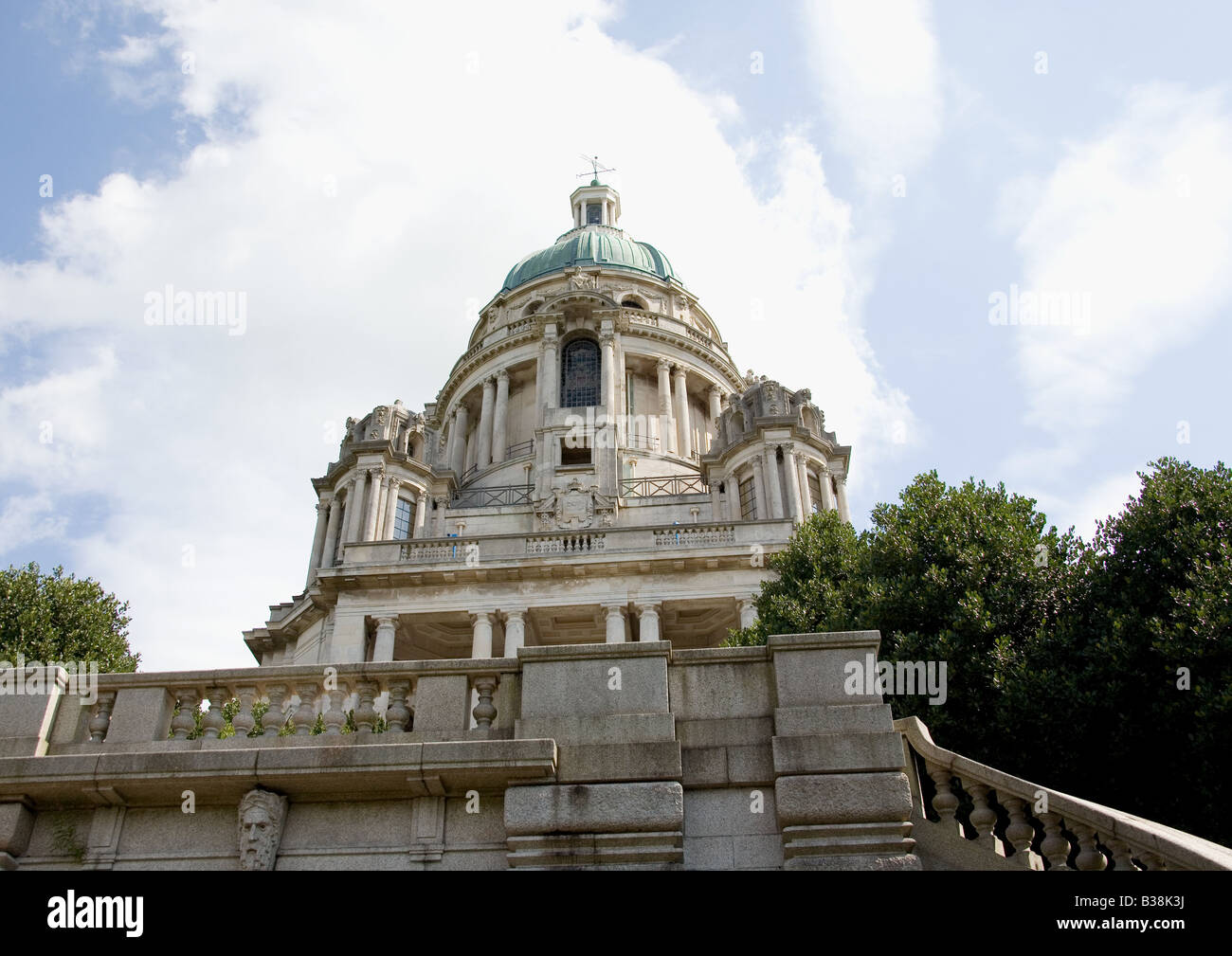 Das Ashton Memorial, eine Torheit, widmet sich die verstorbene Frau von Lord Ashton, Williamson Park, Lancaster, Lancashire, England, UK. Stockfoto