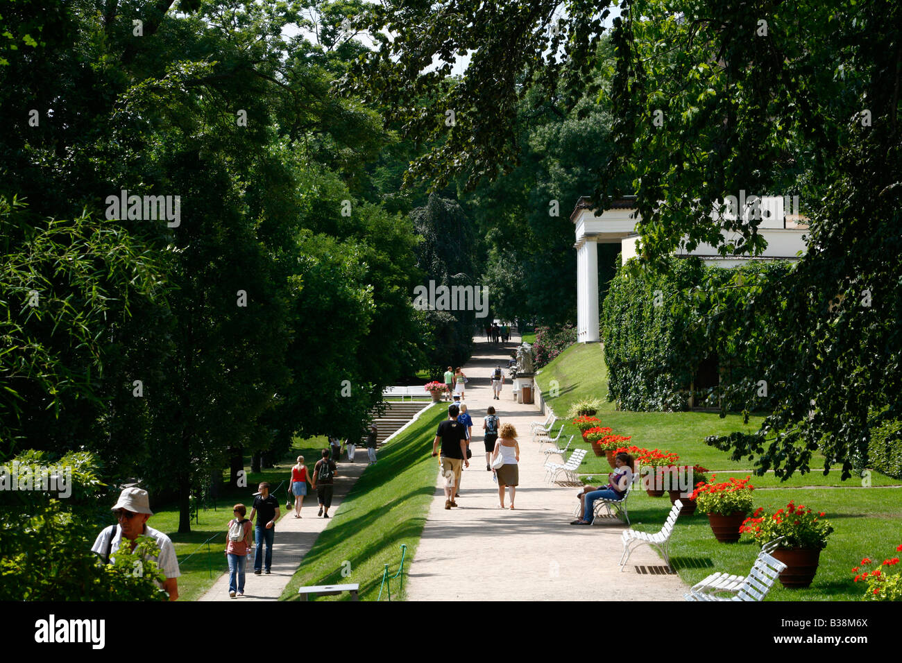 Die südlichen Gärten Hradschin Burg Bezirk Prag Tschechische Republik Stockfoto