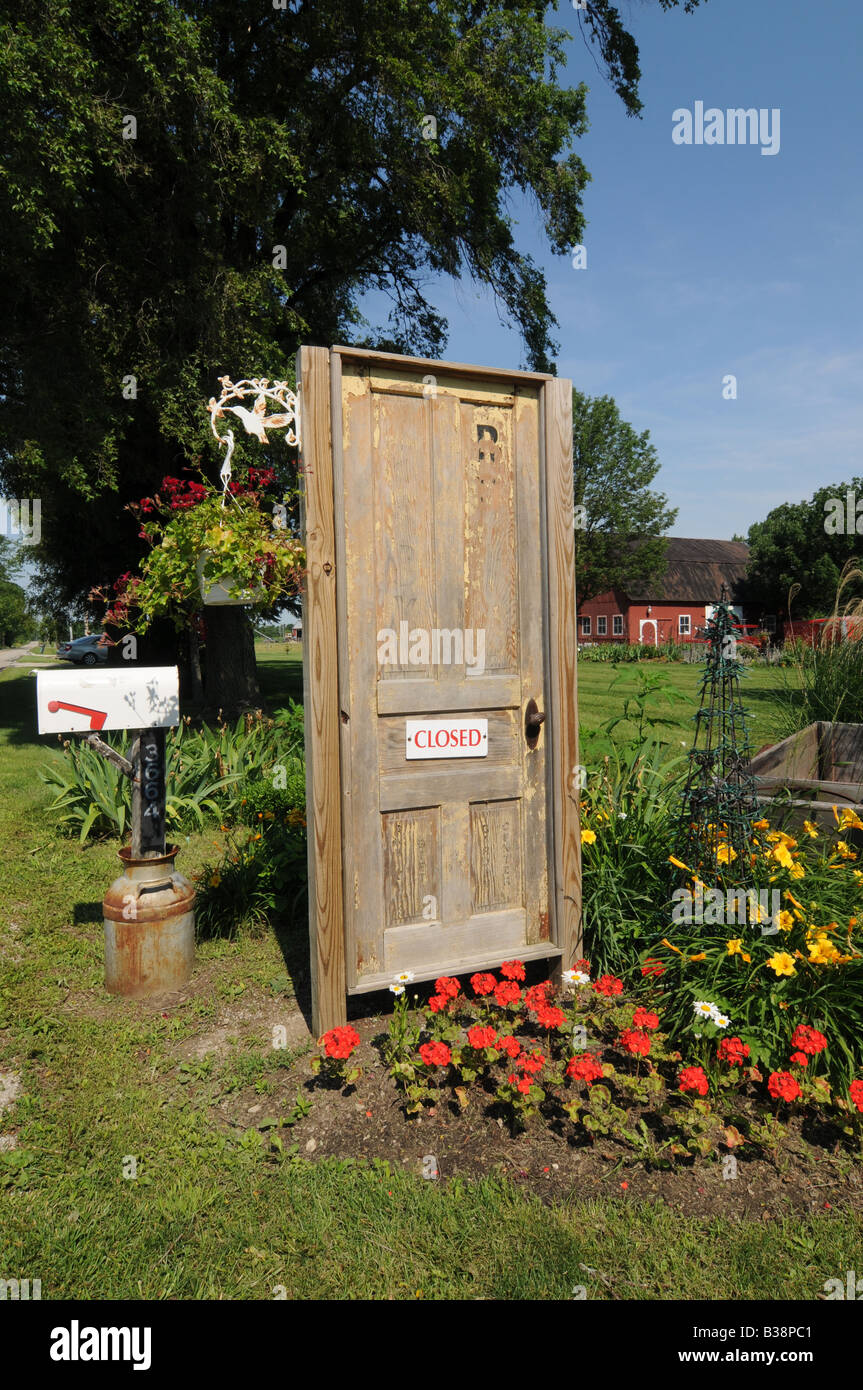 Am Straßenrand Szene auf Kreisstraße ohio Stockfoto