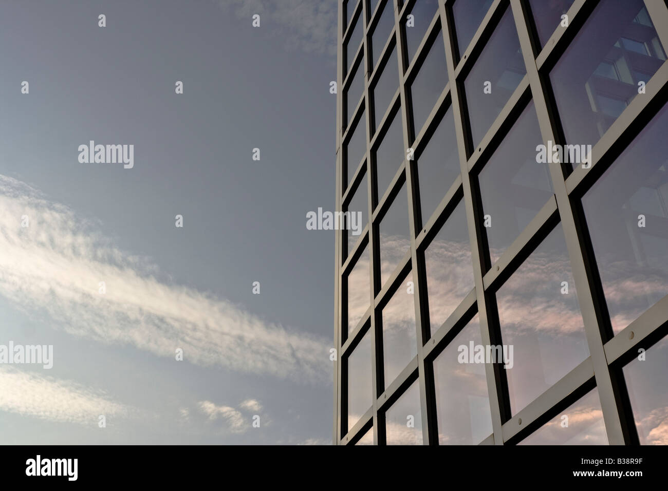 Detail des neuen Bibliotheksgebäude an der Universität der Künste (Hochschule Für basteln Künste) in Braunschweig, Deutschland. Stockfoto