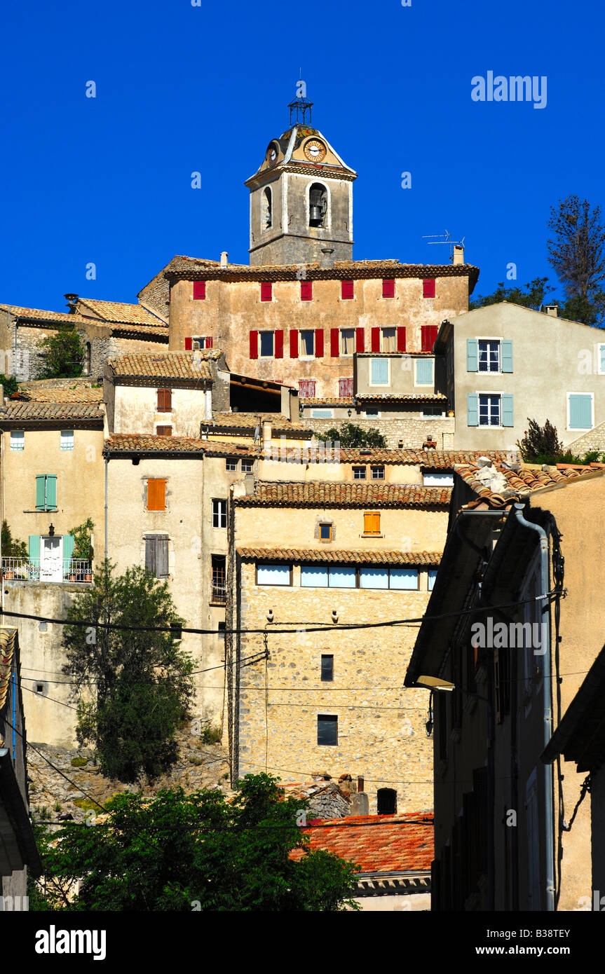 Das mittelalterliche Dorf Banon, Provence, Frankreich Stockfoto