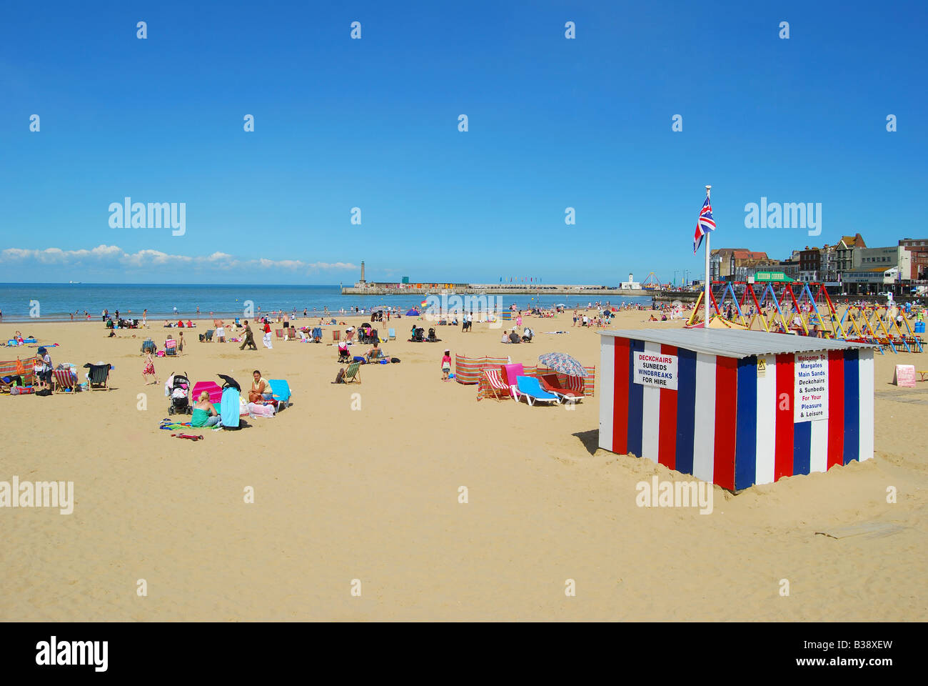 Margate Beach, Kent, England, Vereinigtes Königreich Stockfoto